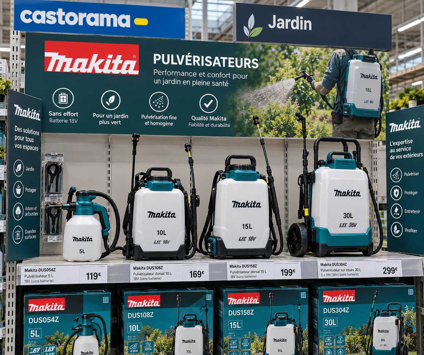 Pulvérisateur électrique à dos, à batterie, pour le jardin